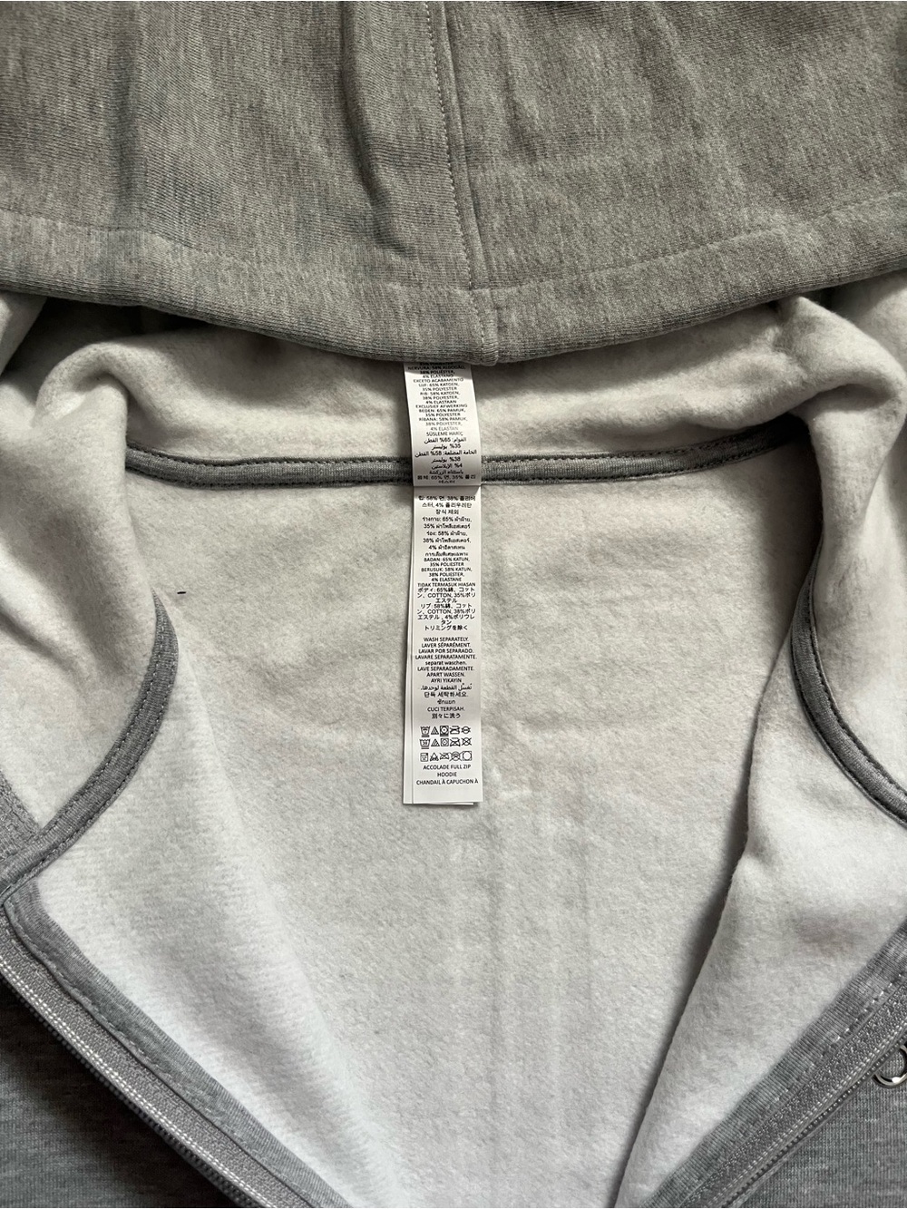 ALO Yoga Men's Full-Zip Grey Hoodie Sweatshirt - All Sizes XS - XL - Picture 6 of 8
